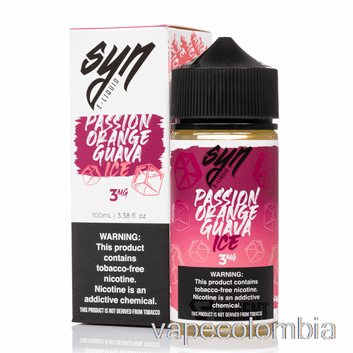 Vape Desechable Ice Passion Naranja Guayaba - Syn Liquids - 100ml 6mg